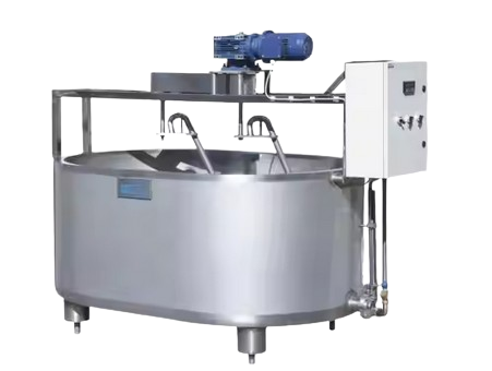 CURDALI FF100–1000 – Cuve de fabrication de fromage inox (100 à 1000L)